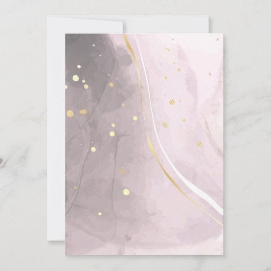 Ik doe BBQ Engagement Party Eucalypts Gold Simple Kaart (Achterkant)