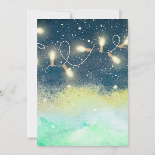 Ik doe BBQ Engagement Party String Light Garden Kaart (Achterkant)