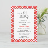 Ik doe BBQ Engagement party uitnodiging (Staand voorkant)