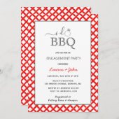 Ik doe BBQ Engagement party uitnodiging (Voorkant / Achterkant)