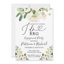 Ik doe BBQ Engagement Party Uitnodigingen