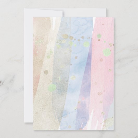 Ik doe BBQ Engagement Party Waterverf kalligrafie Kaart (Achterkant)