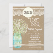 Ik doe BBQ Engagement Shower Uitnodiging (Voorkant)