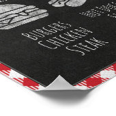 Ik Doe BBQ Feest Eetbar, BBQ Bar & Grill Bord Poster (Hoek)