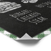 Ik Doe BBQ Feest Eetbar, BBQ Bar & Grill Bord Poster (Hoek)