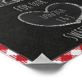 Ik doe BBQ Feest Zoete Traktaties Verloving Feest Poster (Hoek)