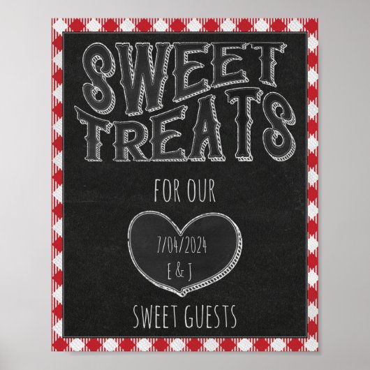 Ik doe BBQ Feest Zoete Traktaties Verloving Feest Poster (Voorkant)