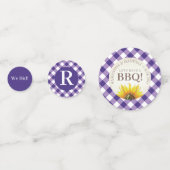 Ik doe BBQ Gingham Trouwdouche Confetti (Voorkanten)