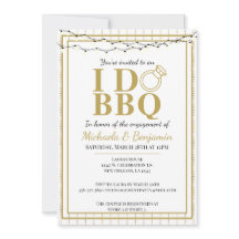 Ik doe BBQ Gold Couples Shower Engagement Party