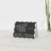 Ik doe BBQ Green Bridal of Wedding Shower Bedankt Notitiekaartje (Voorkant)