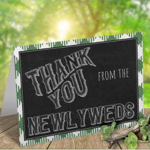 Ik doe BBQ Green Bridal of Wedding Shower Bedankt Notitiekaartje