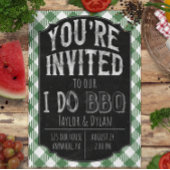 Ik doe BBQ Green Bridal & Wedding Shower Uitnodigi Save The Date