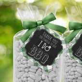 Ik doe BBQ Groen Bruids- & Trouwfeest Bedankjes Labels