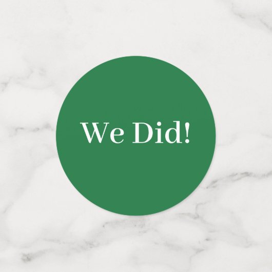 Ik Doe BBQ Groen Gingham Trouwfeest Confetti (Kleine voorkant)