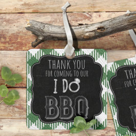Ik doe BBQ groene bruids- en trouwfeest Bedankjes Labels