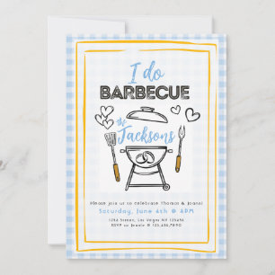 Ik doe BBQ-huwelijk of uitnodiging voor verlovings