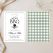 Ik doe BBQ Koppel Bruidsfeest Uitnodiging, Grill & Kaart