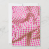 Ik doe BBQ Koppels Bruidsfeest | Rustieke Roze Blo Kaart (Achterkant)