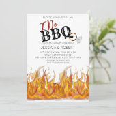 Ik doe BBQ Koppels Bruisfeest Kaart (Staand voorkant)