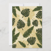 Ik doe BBQ Koppels Bruisparty Tuin Bladeren Kaart (Achterkant)