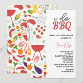 Ik doe BBQ koppels douche engagement Trouw bruid Kaart (Voorkant / Achterkant)
