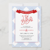 Ik doe BBQ-koppels verlovingsfeest repetitie diner Kaart (Voorkant)