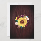 Ik doe BBQ Mason Jar Sunflower Engagement Party Kaart (Achterkant)