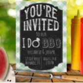 Ik doe BBQ Mint Bruids & Wedding Douche Uitnodigin Save The Date