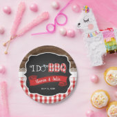 Ik doe BBQ Papier Bord - Rood (Feest)