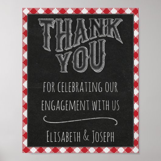 Ik doe BBQ Partij Dank u van de Teken van Passen g Poster (Voorkant)