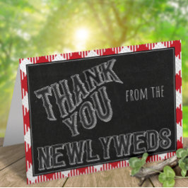 Ik doe BBQ Party Bridal of Wedding Shower Bedankt Notitiekaartje