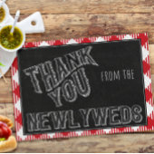 Ik doe BBQ Party Bridal of Wedding Shower Bedankt Notitiekaartje