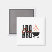 Ik doe BBQ Party Matching Wedding Crew Byrbecue Di Magneet (Voorkant / Achterkant)