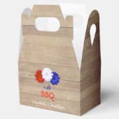 Ik doe BBQ-patrottische bloemen Bedankdoosjes (Geopend)