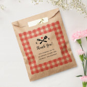 Ik doe BBQ rode picknick gunst Bedankzakje (Gezegeld)