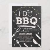 Ik doe BBQ Rustic Koppel Trouwdag Bruidsfeest  Kaart (Voorkant)