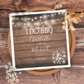 Ik doe BBQ Rustic Mason Jar String Lights Verlovin Servet