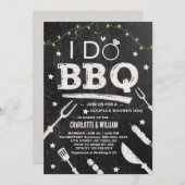 Ik doe BBQ Rustiek Paar Verloving Vrijgezellenfees Kaart (Voorkant / Achterkant)