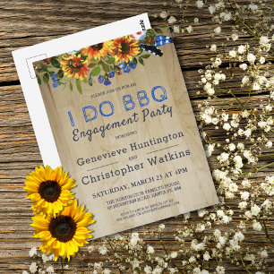 Ik doe BBQ Rustieke Bloemschikking Schuur Houten H Briefkaart