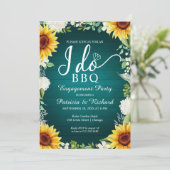 Ik doe BBQ Rustieke Uitnodiging voor Verlovingsfee (Staand voorkant)
