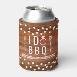 Ik Doe BBQ Rustieke Verloving Feest Koppels Bruisb Blikjeskoeler