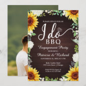 Ik doe BBQ Rustieke Verloving Feest Uitnodiging (Voorkant / Achterkant)