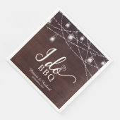 Ik doe BBQ Rustofe Verloving Feestje Servet (Hoek)