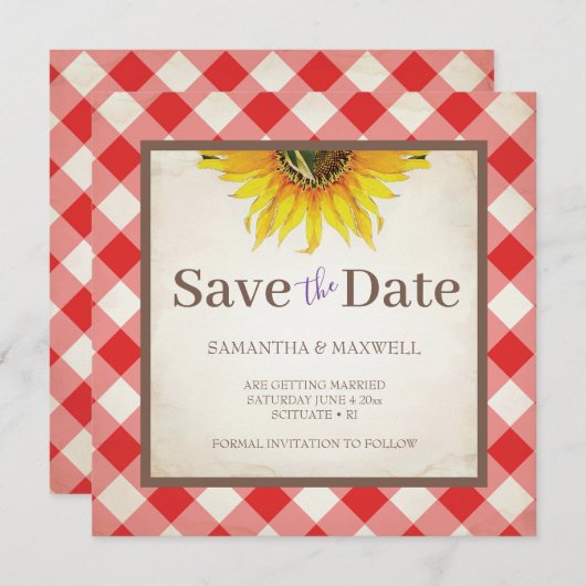 Ik doe BBQ Save the Date Uitnodigingen (Voorkant / Achterkant)