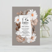 Ik doe BBQ Spring Autumn Engagement Party Kaart (Staand voorkant)