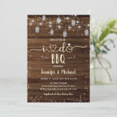 Ik doe BBQ String Lights Vrijgezellenfeest Kaart (Staand voorkant)