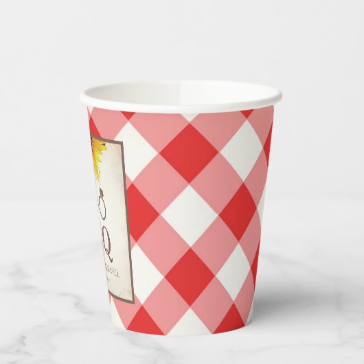 Ik doe BBQ Sunflower Party Tableware Papieren Bekers (Links)