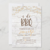 Ik doe BBQ uitnodiging - Rustic White (Voorkant)