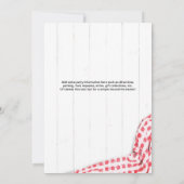 Ik doe BBQ-uitnodiging voor koppel bruisfeestje me Kaart (Achterkant)