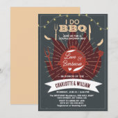 Ik doe BBQ Verloving bruiloft paar Vrijgezellenfee Kaart (Voorkant / Achterkant)